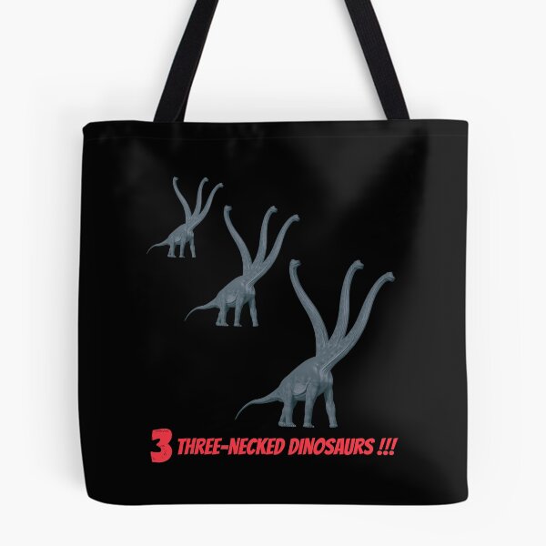 Item preview, 3 three-necked dinosaurs (in black) designed and sold by CosmicStory.