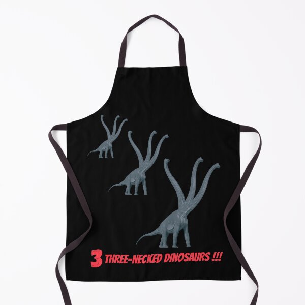 Item preview, 3 three-necked dinosaurs (in black) designed and sold by CosmicStory.