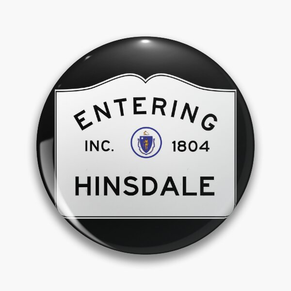 Artikelvorschau, Betreten von Hinsdale Massachusetts - Straßenschild des Commonwealth von Massachusetts entworfen und verkauft von NewNomads.