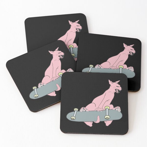 Aperçu de l'œuvre Sphynx Skateboard Stunt II Sticker créée et vendue par gretaboone.