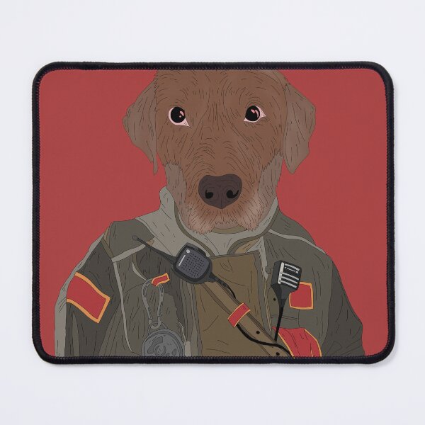 Item preview, doggo firefighter designed and sold by twotwo sixteen.