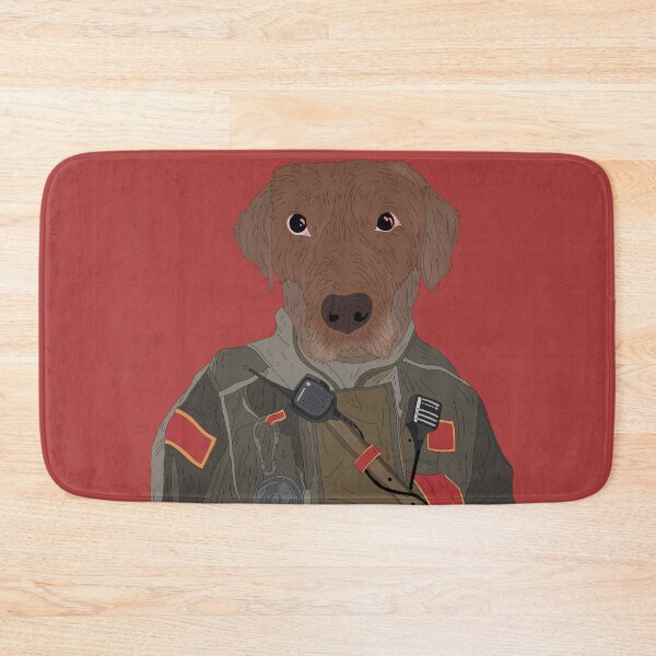 Item preview, doggo firefighter designed and sold by twotwo sixteen.