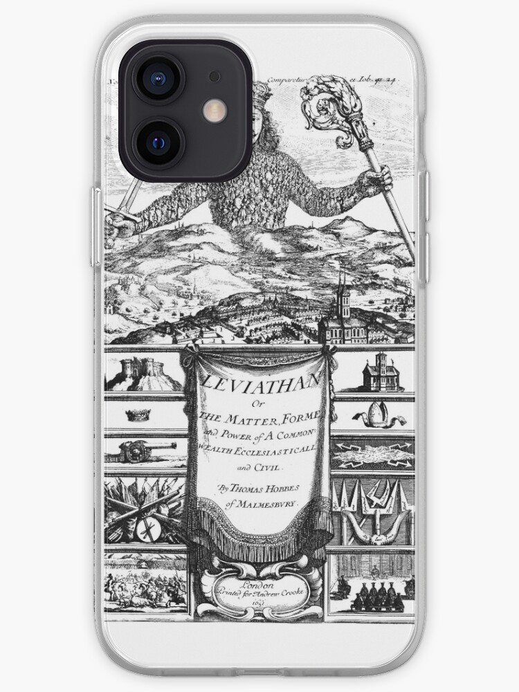 Und Gilt Als Eines Der Fruhesten Und Einflussreichsten Beispiele Der Gesellschaftsvertragstheorie Dies Ist Ein Titelbild Des Buchstichs Von Abraham Bosse Iphone Hulle Cover Von Ofmooseandmen Redbubble