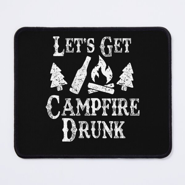 Item preview, LETS GET CAMPFIRE, humorous camper gift designed and sold by lapolonaise.