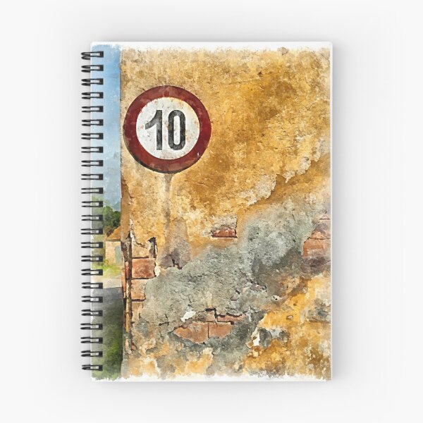 Item preview, Road sign on peeling wall designed and sold by Giuseppe Cocco.