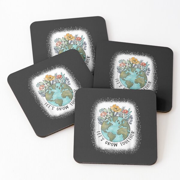Item preview, Bleached Floral Let's Grow Together Planet Earth Environment designed and sold by marcipattysk1i.