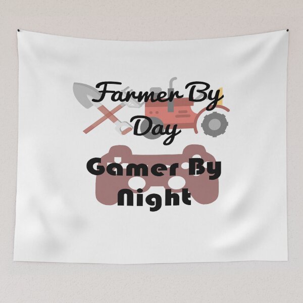 Item preview, Farmer By Day Gamer By Night designed and sold by adeleqo.