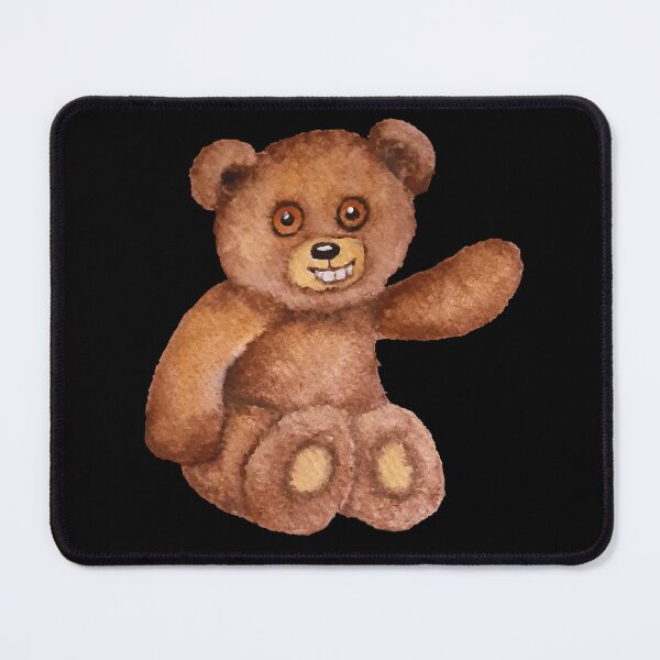 Item preview, Cute smiling teddy bear with big teeth painted with watercolors designed and sold by Andreja's shop.