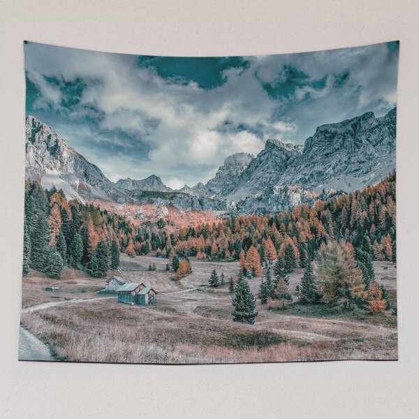 Item preview, Beautiful Mountain View Art Board Print designed and sold by Nils Petter Stein.