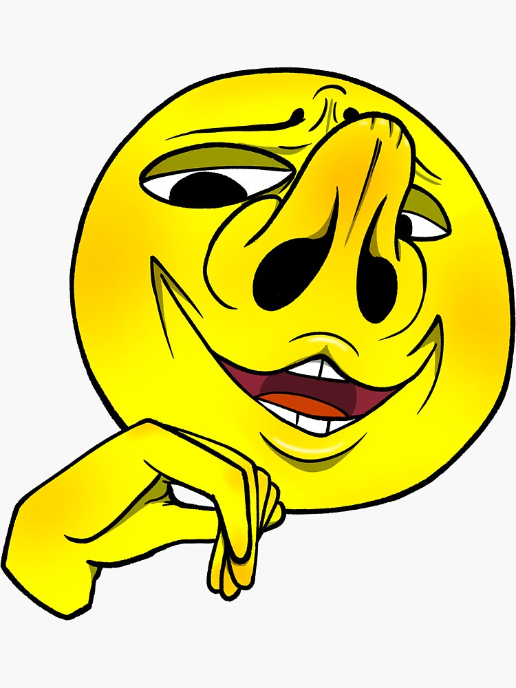 "Snootiest Emoji" Sticker for Sale by CheezyQs Redbubble