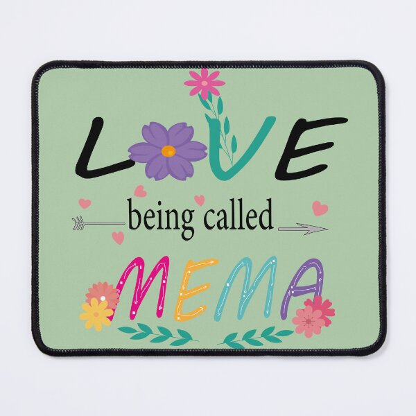 Item preview, I Love Being Called mema | Mother's Day Gift Grandma Gift mema Tee Flower | Nana Mama Top Gigi Gift from Grandchildren designed and sold by SimoSaladain.