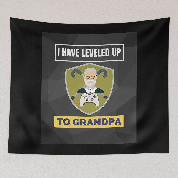 Item preview, I Have Leveled Up To Grandpa Funny T-Shirt designed and sold by WilkDesign.