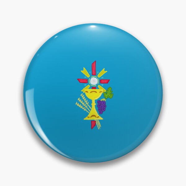 Item preview, Cross with the Eucharist, Chalice, wheat and grapes designed and sold by Ordinary Time Studio.