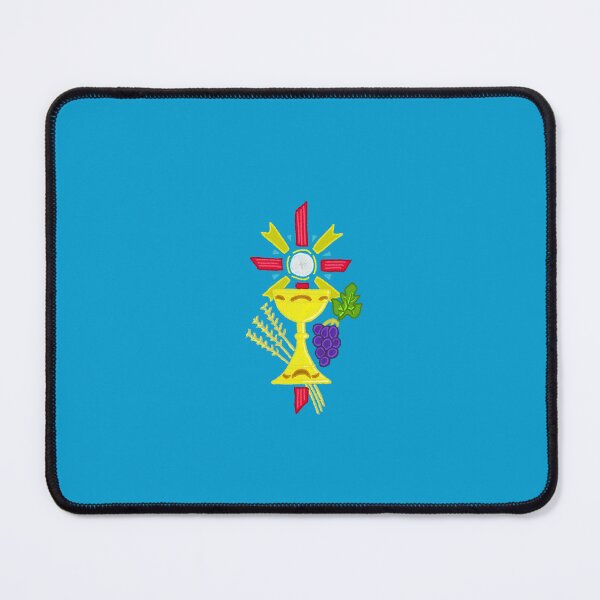 Item preview, Cross with the Eucharist, Chalice, wheat and grapes designed and sold by stickercircle.