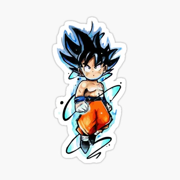 Goku SSJ Blue - Full Body Sticker by Quinjao