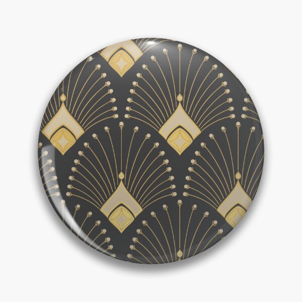 Item preview, Art Deco Gold Palm On Dark Background designed and sold by Vic Torys ☆.