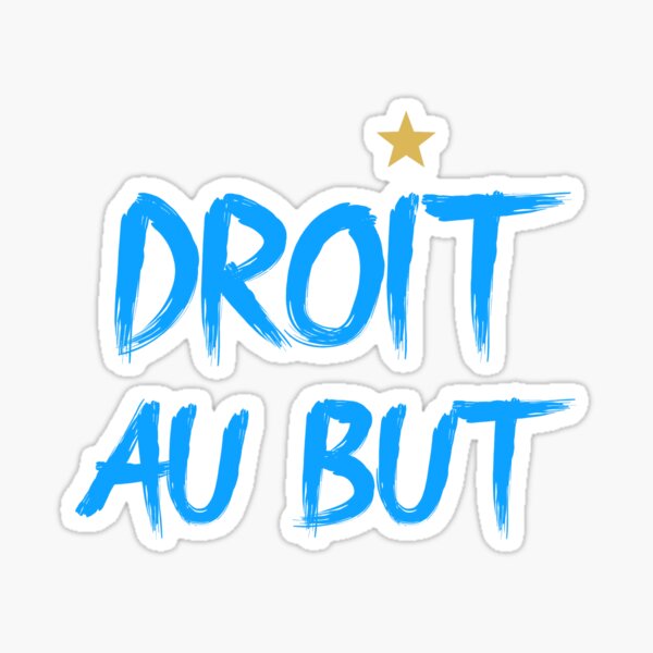 droit-au-but-blue-sticker-for-sale-by-vredballer-redbubble