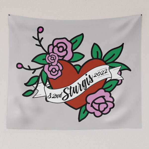 Item preview, Tattoo Style 82nd Sturgis South Dakota Motorcycle Rally 2022 designed and sold by PincGeneral.