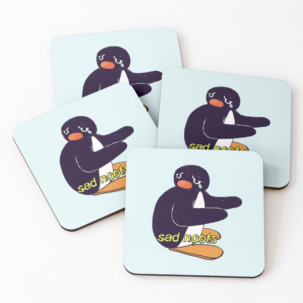 Item preview, I draw another sad noots penguin meme designed and sold by RansRoom.