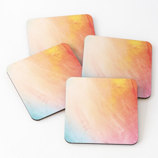 Item preview, Aesthetic pastel art pattern. Emerald green pink, red and yellow painting.Rainbow designed and sold by AimiAesthetic.
