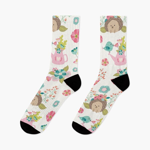 Item preview, Pinky flowers and animals pattern designed and sold by Terelaska.