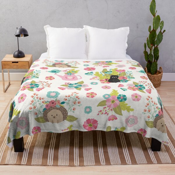 Item preview, Pinky flowers and animals pattern designed and sold by Terelaska.