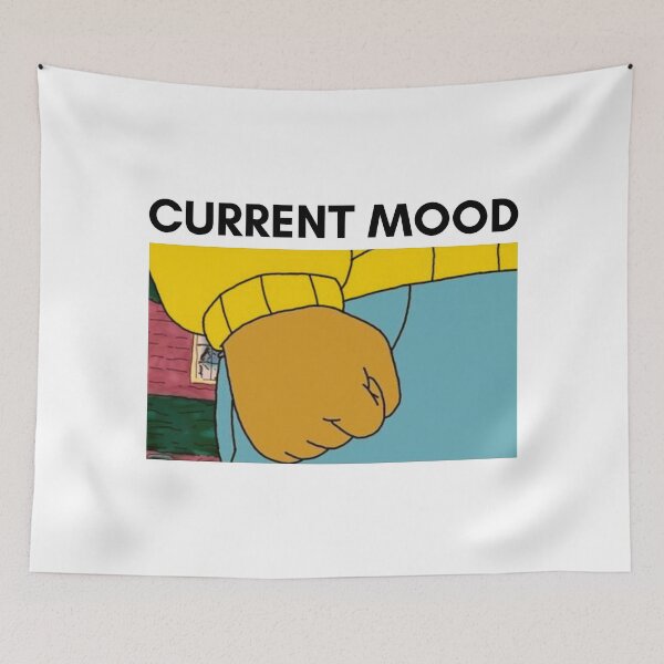 Aperçu de l'œuvre Arthur Fist Meme Current Mood Angry créée et vendue par ladylaughprints.