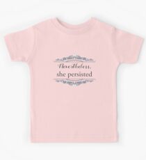 She Persisted -- light (ACLU benefit) Kids Tee