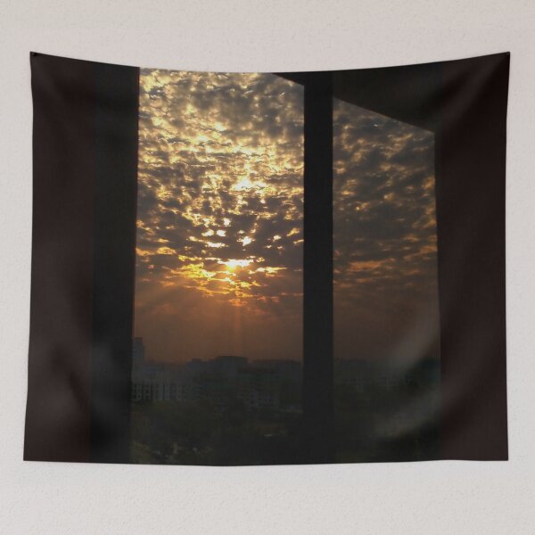 Item preview, Magnificent sunrise through the window designed and sold by VeenaNair23.