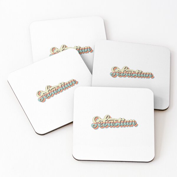 Item preview, Sebastian name - cool 70s retro font surf style design designed and sold by NameTheory.