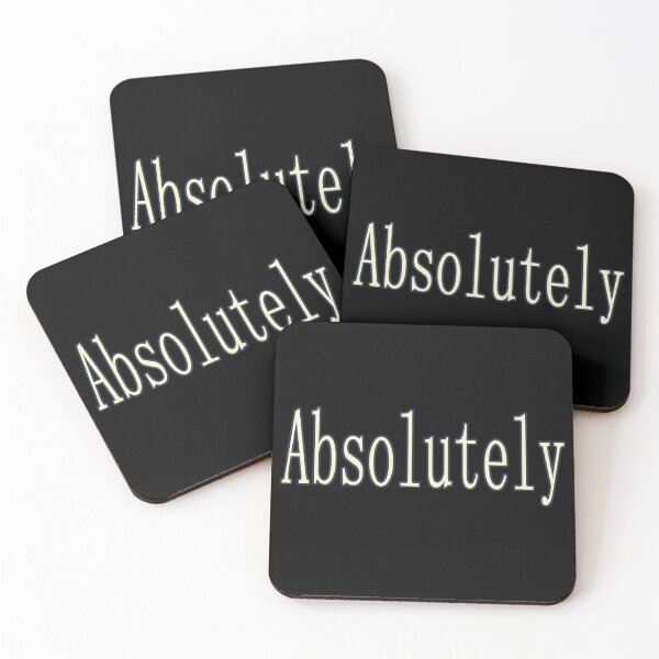 Item preview, Absolutely, Inspirational, Motivational, Minimalist Typography, Funny Aesthetic Text designed and sold by DULCE76.
