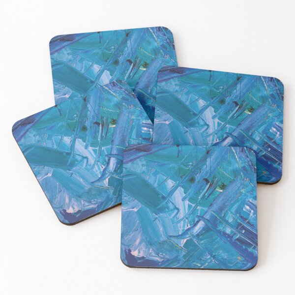 Item preview, Aesthetic pastel art pattern. Art painting texture. Blue, violet designed and sold by AimiAesthetic.