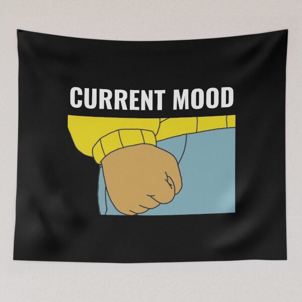 Item preview, Arthur Fist Meme Current Mood Angry designed and sold by ladylaughprints.