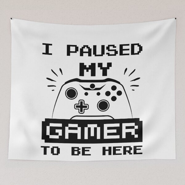 Item preview, I Paused My Game to Be Here designed and sold by ahmedalsidi.