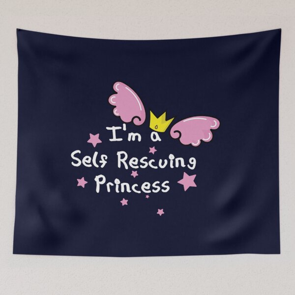 Item preview, I_m a self-rescuing princess  Fitted  designed and sold by Thingamabobb.