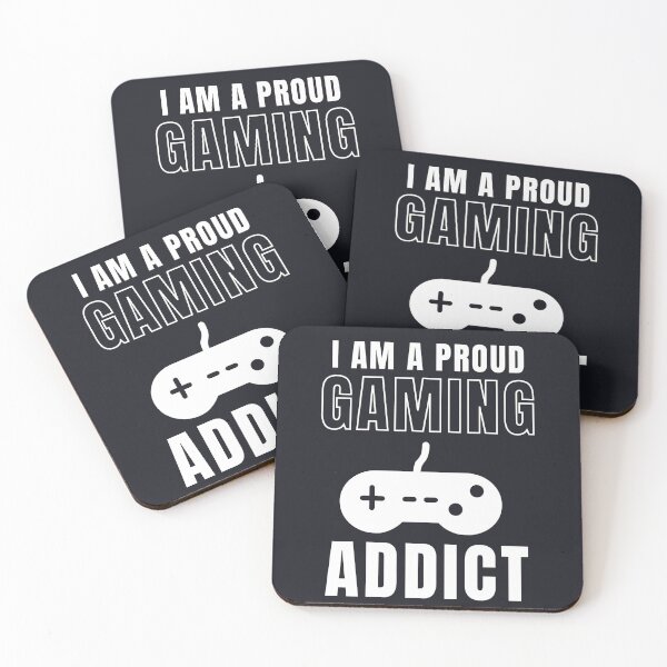 Item preview, I am a proud gaming addict white designed and sold by Creative Life.