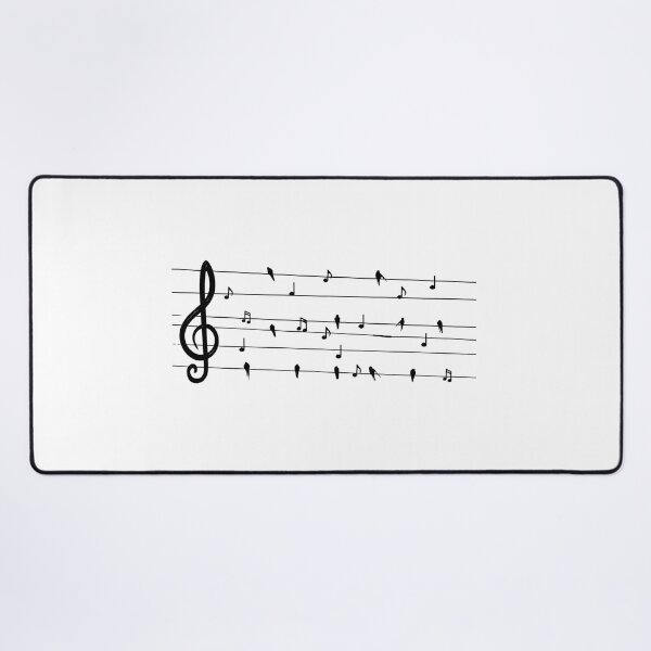 Item preview, birds and notes on power line designed and sold by Musicianst0re.
