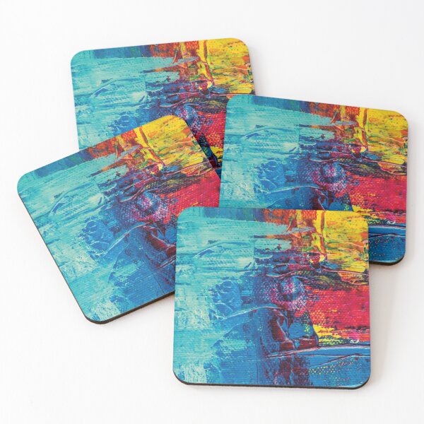 Item preview, Aesthetic art pattern. Blue and red pastel painting. Liquid art. Rasta designed and sold by AimiAesthetic.