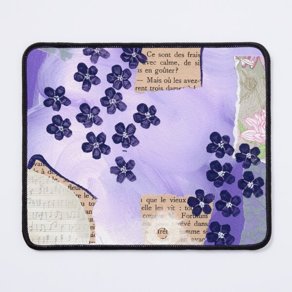 Item preview, mauve florality designed and sold by artelierceline.