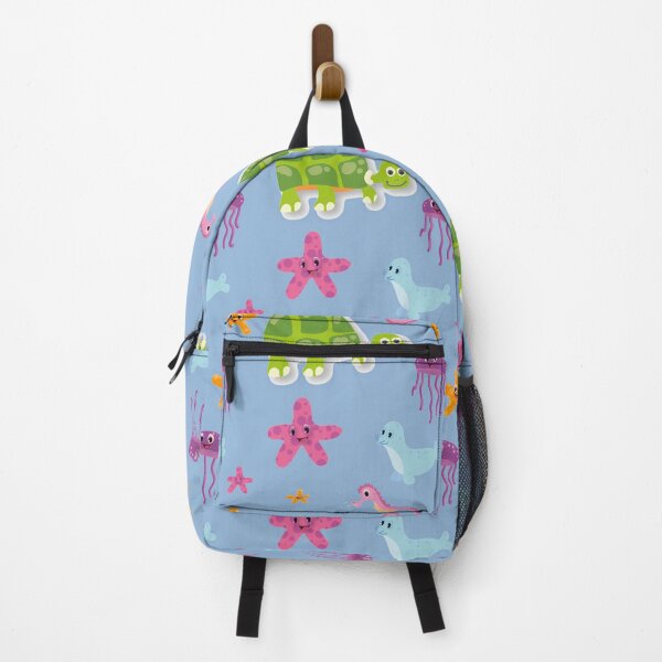 Item preview, Cute turtle, jellyfish, seahorse, seal pattern designed and sold by S Quinn.