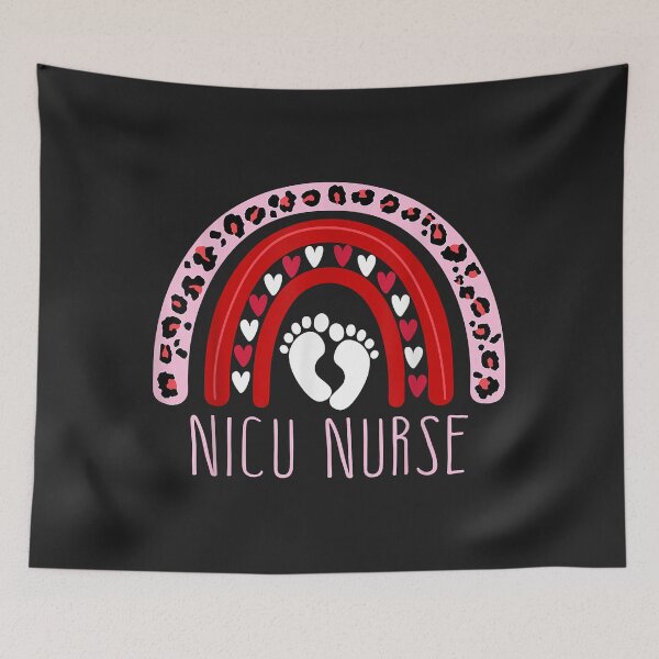 Item preview, Cute Leopard Rainbow Nicu Nurse Valentines Day designed and sold by marcipattysk1i.
