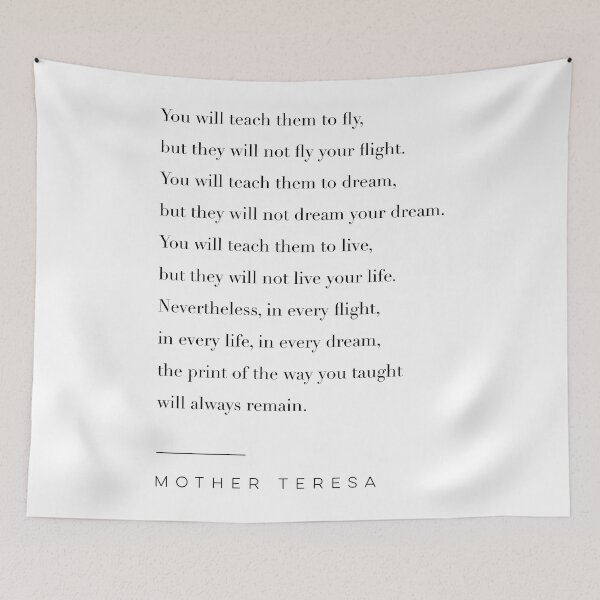 Item preview, Mother Teresa Quote designed and sold by wisemagpie.