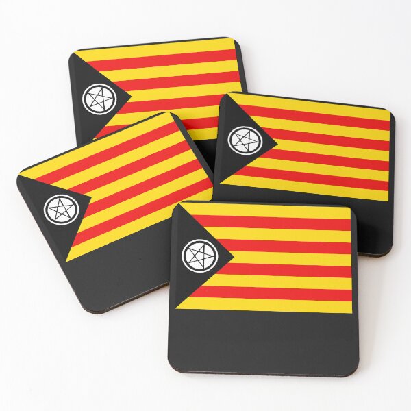 Item preview, Satanic catalan flag designed and sold by MetalSatyrShop.