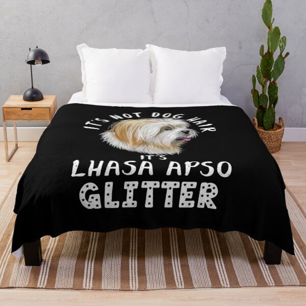 Item preview, It's not dog hair it's LHASA APSO glitter funny dog quote designed and sold by theshirtinator.