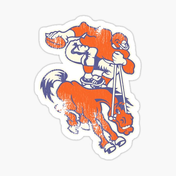 Broncos Retro D Design, High Quality Vinyl Stickers