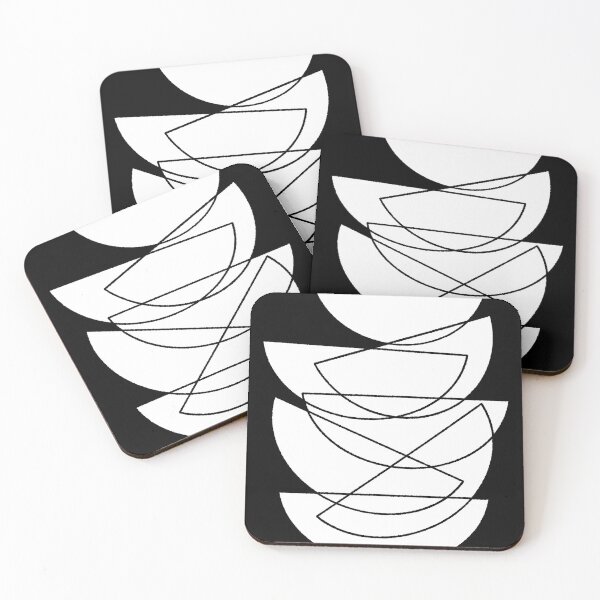 Item preview, Abstract Organic Shapes Monochrome  designed and sold by trajeado14.
