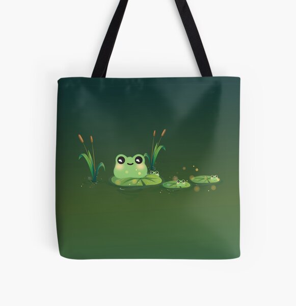  THEYGE Frog Tote Bag Cute Canvas Bag Aesthetic Funny Tote Bag  For Women Frogs Tote Handbag Cotton Grocery Shopping Bag Beach Shoulder Bag  : Home & Kitchen