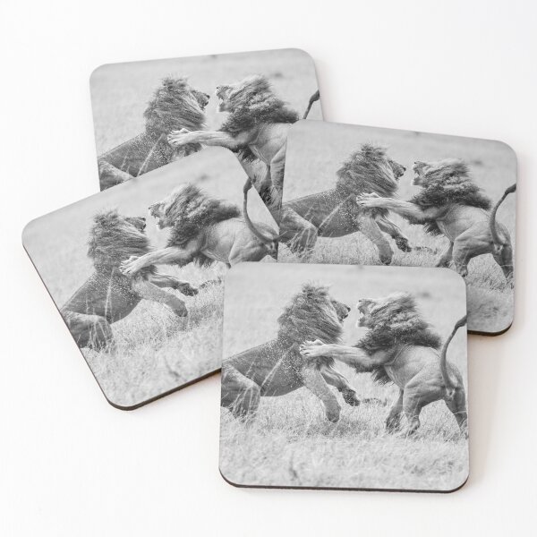Item preview, Fighting lions designed and sold by Ingo Gerlach.