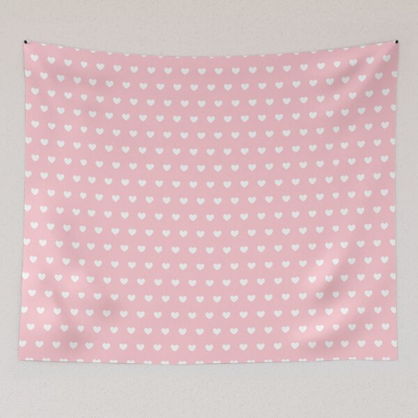 Item preview, White hearts on a pink background designed and sold by lerta.