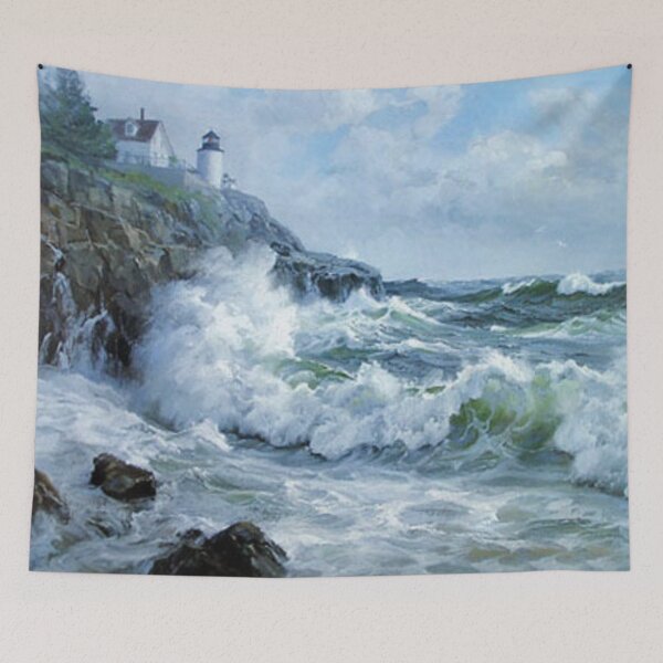 Item preview, Guiding Light on the Stormy Shore designed and sold by SweetMySpot.